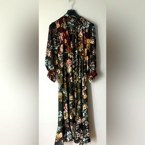 Zara Woman floral midi dress.